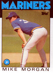 1986 Topps Baseball Cards      152     Mike Morgan